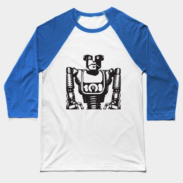 Retro Robot T-Shirt 1: A Blast From the Past With Future Flair Baseball T-Shirt by Robot Tees